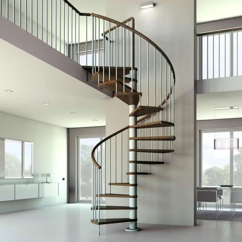 Круглая Лестница/Круглая стальная лестница с противоскользящей полосой для лестниц