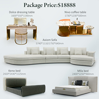 Muebles de Alta Gama para Sala de Estar y Dormitorio, Juego de Sofá Cama, Muebles de Lujo para Toda la Casa, Mesa de Centro para Hotel, Decoración para la Casa de Tus Sueños
