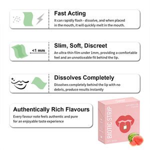 Bandes buvables de collagène et biotine à absorption rapide, ingrédients naturels OEM, pour des cheveux sains, emballage personnalisé. - Product Image 3