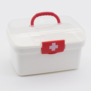 Pill <b>Storage</b> Case With Partition Red And <b>Blue</b> Portable Medicine <b>Box</b> For Home Use - Product Image 2