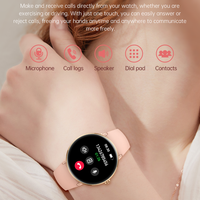 IP68 S76 Damen Smartwatch 1,19 Zoll AMOLED HD-Bildschirm BT-Anruf IP68 Wasserdicht Gesundheitsmonitor KI-Sprachassistent Luxus-Armband
