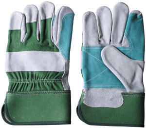 <span class=keywords><strong>Gaozhou</strong></span>-guantes de cuero verde para el trabajo, guantes de seguridad para la industria - Product Image 5