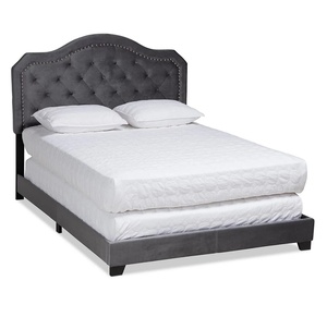 أثاث جيد جديد، سرير طويل عريض بمرايا عالية الجودة، أثاث غرفة نوم مخصص فاخر من خشب ألماس هيدبورد بطراز جديد وحديث - Product Image 3