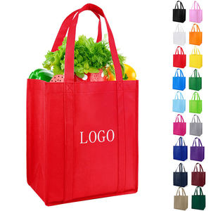 Venta al por mayor de fábrica de bolsas de compras baratas reutilizables ecológicas bolsas no tejidas logotipo personalizado de tela no tejida bolsa de mano lisa - Product Image 4