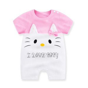 Combinaisons pour bébés en coton biologique à motifs de dessins animés, vêtements pour bébés en gros provenant d'une usine chinoise - Product Image 5