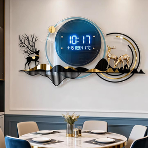 Modern Wall Design Home Decoration Painting Creative Acrylic Digital Wall <strong>Clock</strong> 80*45cm <strong>Silent</strong> <strong>Clock</strong> Nordic Wall Art Painting - Product Image 5
