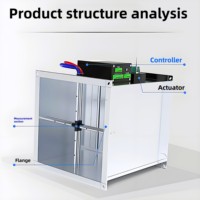Vanne de régulation rapide du volume d'air de laboratoire, Spot Building HVAC VAV Contrôle automatique Vanne à volume d'air variable galvanisée