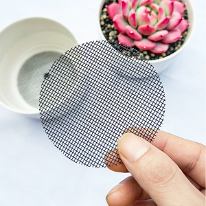 Round Flower Pot <b>Liner</b> Mesh Pad Fiberglass Drainage Netting For Plant Pots <b>Gardening</b> Supplies Size 2.5cm To 10cm - Product Image 1