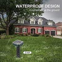 Extérieur résistant à la pluie solaire ultrasons Vibration souris répulsif serpent répulsif maladies des plantes et insectes nuisibles pelouse jardin