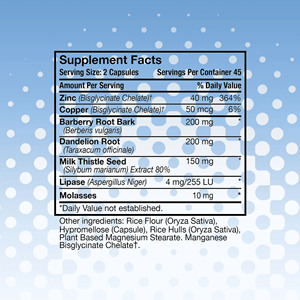 Factory Direct Liver Kidney Capsules with Zinc Promotes Overall Wellness Vitality Processes Metabolic Health Immune Support - Product Image 2