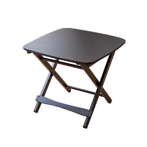 Mesa plegable totalmente de bambú, mesa cuadrada pequeña, portátil, no requiere instalación, mesa de té, sala de estar, hogar, ocio al aire libre - Product Image 1