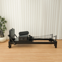 de réformateur de Pilates de certification d'usine en alliage d'aluminium noir de qualité supérieure de studio OEM Gym Standard