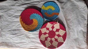 Panier mural vintage en rotin et herbe de Sabai fait main, le plus vendu, écologique, en fibres naturelles, décoration murale pour salon et chambre - Product Image 6