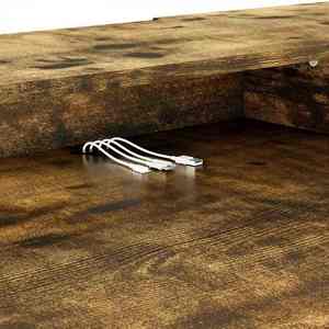 Bureau debout électrique réglable de style moderne, avec plateau en fer et bois, pieds de table ergonomiques, gain de place - Product Image 5