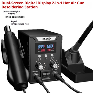 <span class=keywords><strong>Station</strong></span> <span class=keywords><strong>de</strong></span> retravail ESD numérique portable, pistolet à <span class=keywords><strong>air</strong></span> <span class=keywords><strong>chaud</strong></span>, fers à souder électriques, machine à souder, nouveau modèle, <span class=keywords><strong>station</strong></span> <span class=keywords><strong>de</strong></span> <span class=keywords><strong>soudage</strong></span> SMD 2 en 1 - Product Image 4