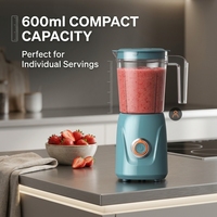 OEM Draagbare Elektrische Citruspers Blender voor de Keuken, Roestvrijstalen Mes, 4 Messen, 600ML, Multifunctioneel
