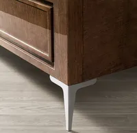 Ensemble de chambre à coucher classique de luxe américaine Sassanid OEM lit à panneaux en cuir Benoit avec pied