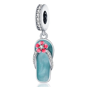 Pendentif en perle d'origine en laiton blanc plaqué argent, un accessoire de bijouterie tendance pour femmes en 2026, idéal comme cadeau de bijoux - Product Image 2