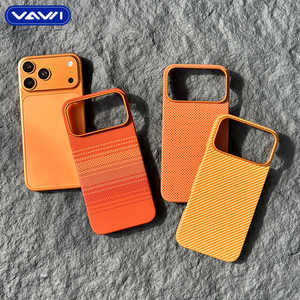 VAWI V-K01 Étui de téléphone en fibre d'aramide de haute qualité, ultra-fin, en fibre de carbone, antichoc, pour iPhone 15 16 17 Pro Max, étui Android - Product Image 2