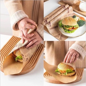 Kertas Pembungkus <span class=keywords><strong>Burger</strong></span> Kertas Sandwich Kertas Pembungkus Makanan Cetak - Product Image 6