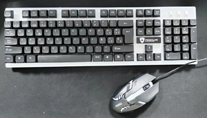 Özel 104-Keys kablolu USB oyun klavye Mouse Combos LED RGB arka işık masaüstü oyunları için <span class=keywords><strong>Set</strong></span> - Product Image 3