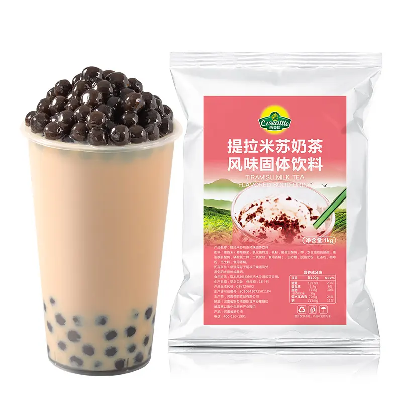 Czseattle Tiramisu bubble tea powder boba tea flavored drink & beverage for milk tea raw materials