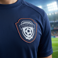 Patch 3D en tissu satiné pour maillot de football