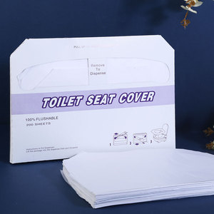 Couvre-siège de toilette jetable soluble dans l'eau, 200 feuilles, pour usage en salle de bain - Product Image 2