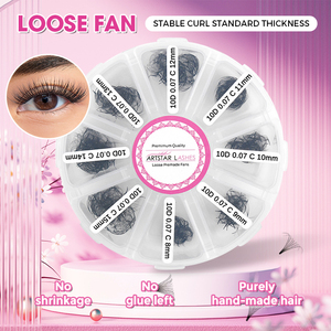 ขนตาปลอมแบบพัดสำเร็จรูป จำนวน 500 พัดต่อถาด <span class=keywords><strong>ราคา</strong></span>ขายส่งสำหรับร้านเสริมสวยและเจ้าของร้านต่อขนตา - Product Image 3