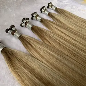 Hochwertige europäische gerade Der beliebteste neue Remy-Haars chuss anbieter Super Thin Cuticle Intact Genius Weft