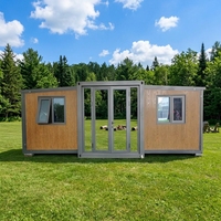 Maisons modulaires extensibles en conteneurs, bâtiments mobiles isolés thermiquement et ignifuges pour les commerces, les séjours à domicile, le camping, transport facile