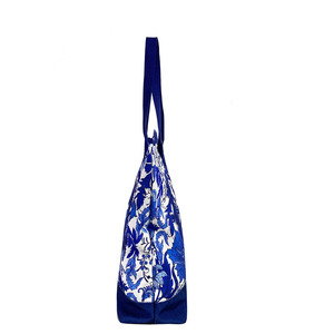 USA China <span class=keywords><strong>Alibaba</strong></span> Online Gran cantidad de stock Listo para enviar Patrón de porcelana azul y blanca <span class=keywords><strong>Bolsa</strong></span> de compras de lona - Product Image 4