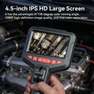 Endoscope professionnel à rotation LCD, caméra HD 2MP 1080P à rotation à <span class=keywords><strong>360</strong></span> <span class=keywords><strong>degrés</strong></span> pour la réparation de moteurs de voitures et de machines - Product Image 4