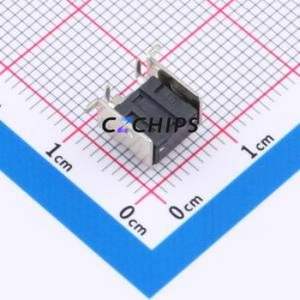 M25A050211X Tactile Switch SMD-4P,7.5x7.4mm Switch Single Pole Single Throw Round Button 2.6N 6mm - Product Image 2