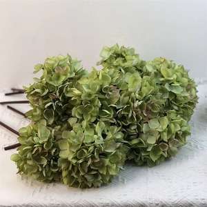Flores de Hortensia Artificiales de Seda de Alta Calidad al por Mayor, Colores Vintage, Decoraciones para Bodas, Navidad y Graduaciones - Product Image 2