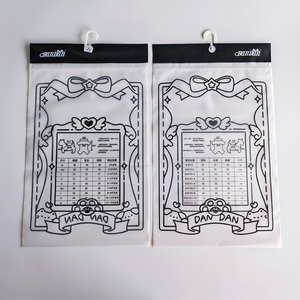 UniOne Supplier High Quality PE CPE Plastic Hanging Hook Bag Custom Printed Merchandise Packing Plastic Bag for Your Store