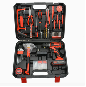 Juego de Herramientas de Reparación General de Acero al Carbono, Caja de Herramientas Portátil Resistente para Renovación del Hogar, Trabajos de Reparación y Montaje Doméstico - Product Image 2