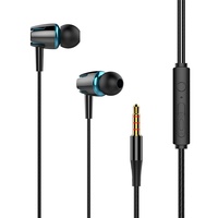 Écouteurs intra-auriculaires lumineux avec suppression active du bruit (ANC) étanches IPX-3, microphone 3,5 mm, cordon JL de 1,2 m pour téléphone portable
