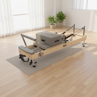 Ventes directes usine : Reformer Pilates en bois d'érable de qualité supérieure, réglable en hauteur, pour la santé corporelle et les exercices, gain de place