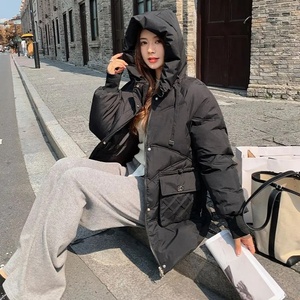 Manteau d'hiver pour femmes 2023 New Down Cotton-Padded Jacket Female Warm Puffer Jacket Windproof Hooded Down Coat Outwear Mujer Korea - Product Image 3