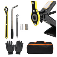 Personnalisation d'usine Kit d'urgence de voiture Portable clé à cliquet de roue automatique 2T Kit d'outils de cric de ciseaux de voiture