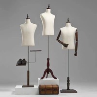 Mannequin Homme Buste Supérieur en PE pour Présentation de Vêtements en Magasin