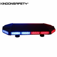 Barra de Luces de Advertencia LED de Doble Color Rojo, Azul, Blanco y Ámbar, Barra Estroboscópica para Ambulancia, 3W TIR, 4 LED, Aluminio Plateado o Negro