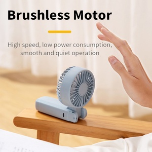 Mini Ventilador de Mano Plegable de Verano, Ventilador de Escritorio de 2000 mAh de Gran Capacidad, Silencioso, con Interfaz Tipo-C, Carga OEM - Product Image 4