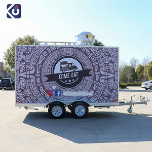 Commercial Food Van Concessão Food Truck Trailer Fast Mobile Food Truck Com Cozinha Completa Hot Dog Pizza BBQ Cart - Product Image 6