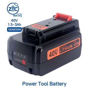 Batterie de remplacement puissante BD-LBXR36 40V Lithium-ion pour <span class=keywords><strong>Black</strong></span>&<span class=keywords><strong>Decker</strong></span> |   Longue autonomie 1,5 Ah ~ 3,0 Ah - Product Image 1