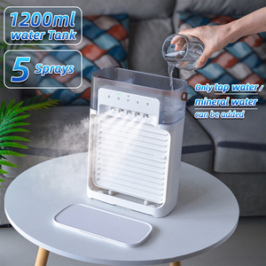 ODM Air Cooler Fan, Evaporative <b>Mini</b> Room Air Conditioners, Portable <b>AC</b> <b>Unit</b> Air Cooler with 4 in 1 Humidifier & 120° Rotating F - Product Image 3