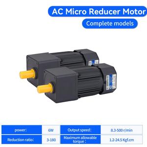 Moteur AC PMSM à induction triphasé 72V 110V 220V 3Kw 1.5 Kw, moteur électrique triphasé sans balais à engrenages 5IK60GU - Product Image 1