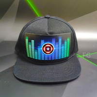 EL Light up-Gorra luminosa para fiesta, luz led activada por sonido