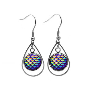 Stainless Steel Geometric Pendant Earrings H1115 Ear <b>Hooks</b> Unisex Fashion Jewelry - Product Image 2